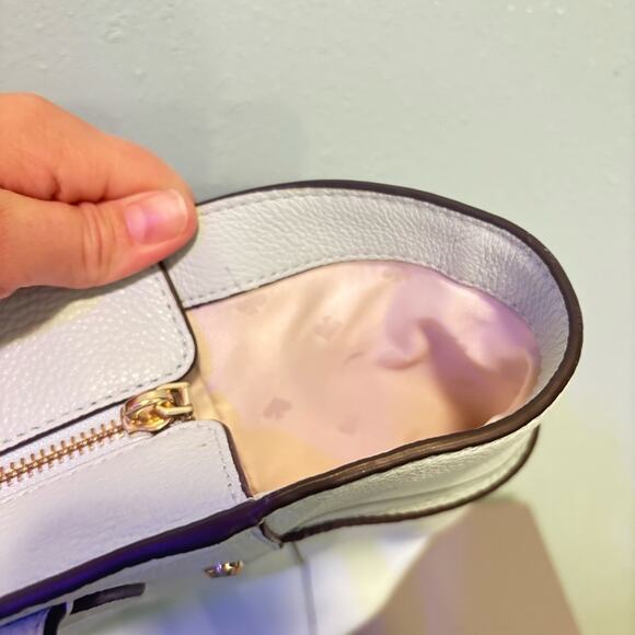 Kate Spade Marti Light Blue Leather Tote & Matching Wallet Set EUC - Picture 14 of 16